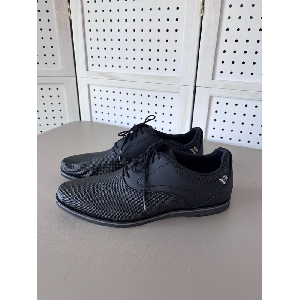 ALDO Flex Sturus Oxford‎ Shoes Black Men's Size 10 Black Lace Up